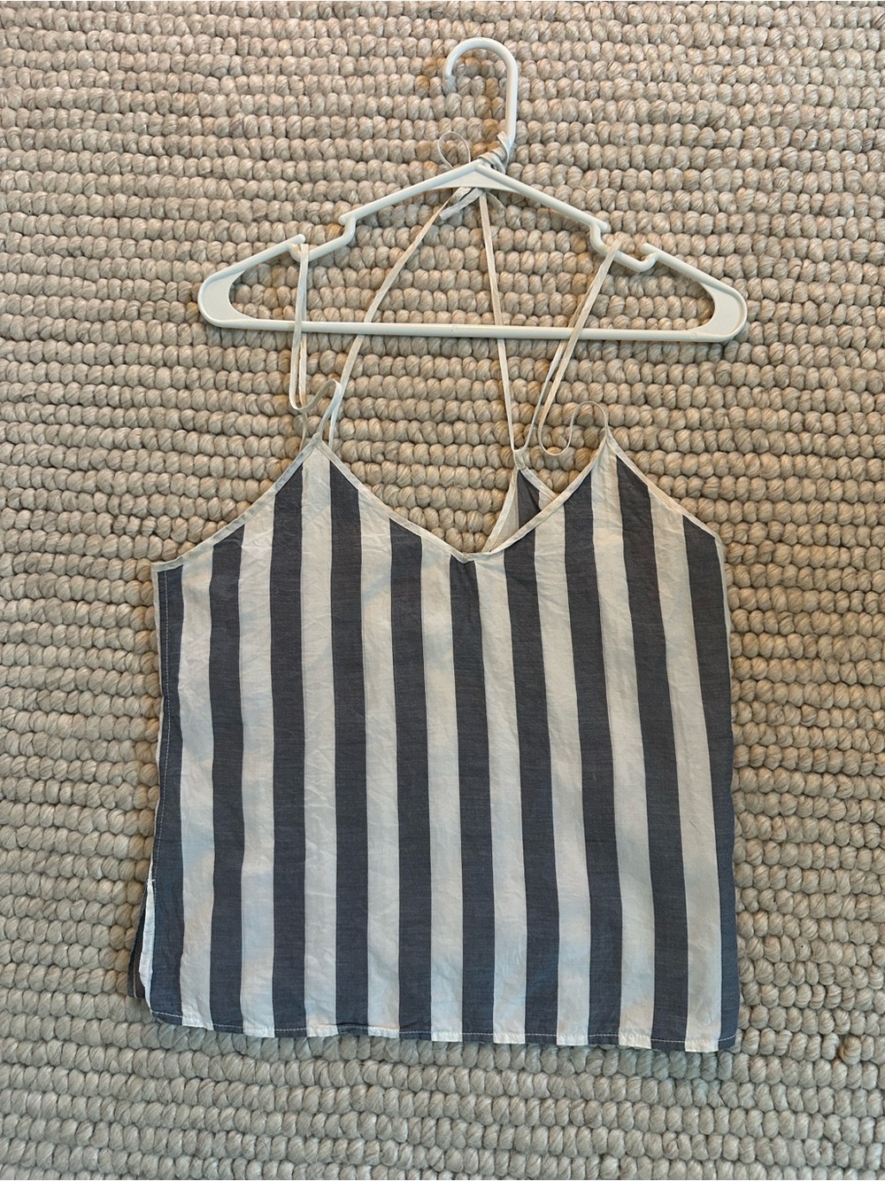BLDWN Quinn Cotton Silk Striped Cami Tank Top Size S